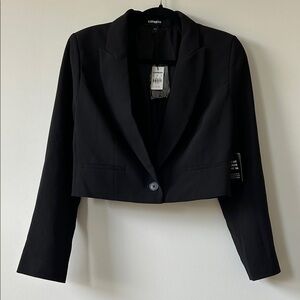 NWT Express Black Cropped Blazer